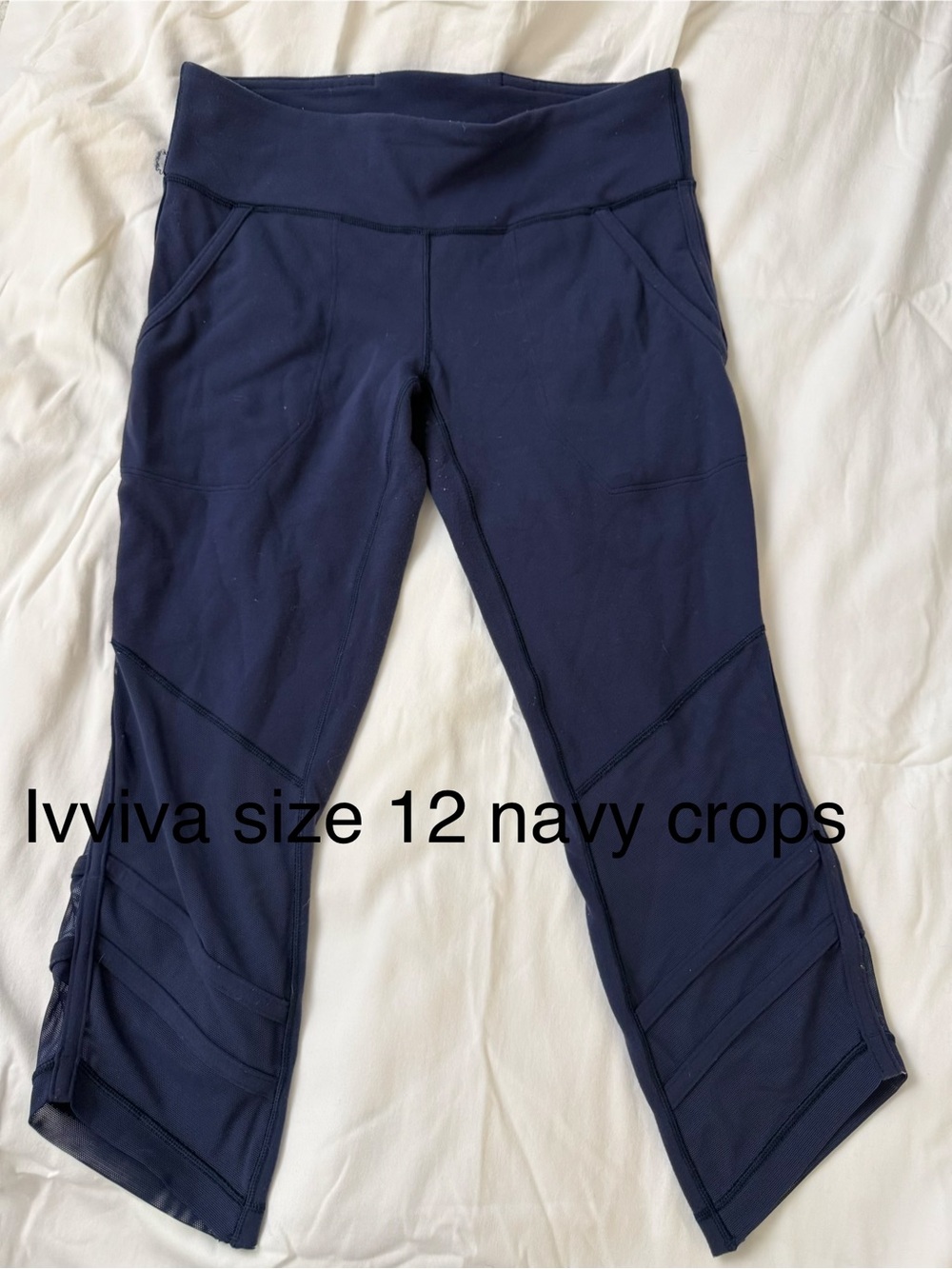 Ivivva Navy Kids Cropped Leggings